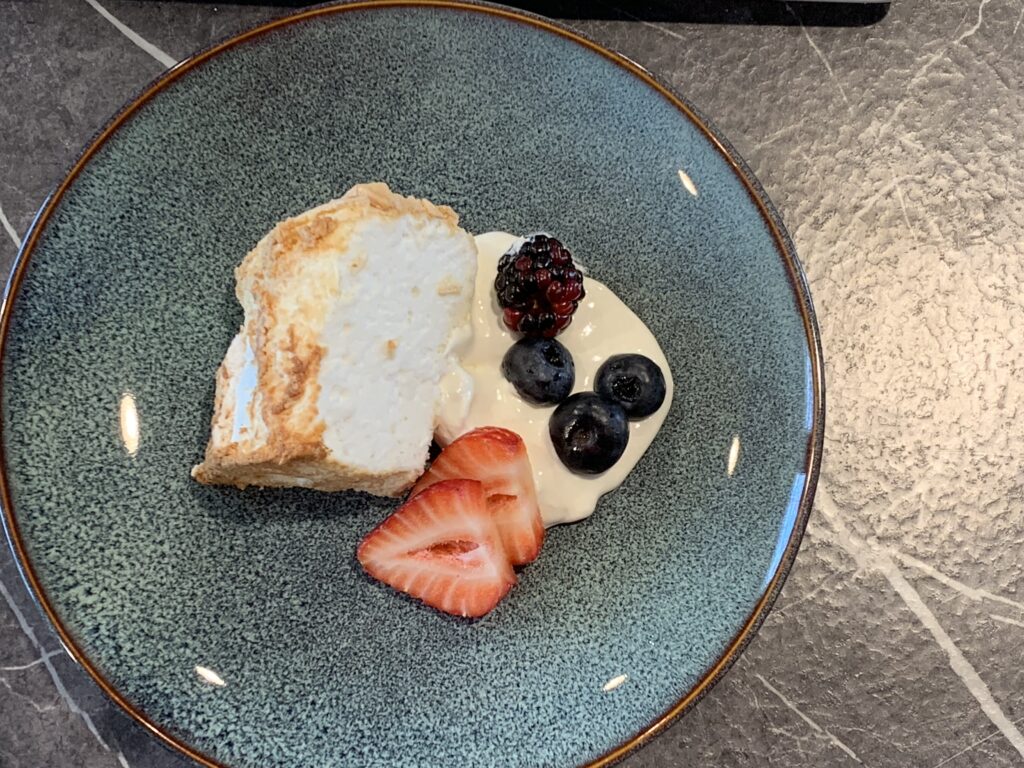 Slice of Gluten Free Angel Food Cake